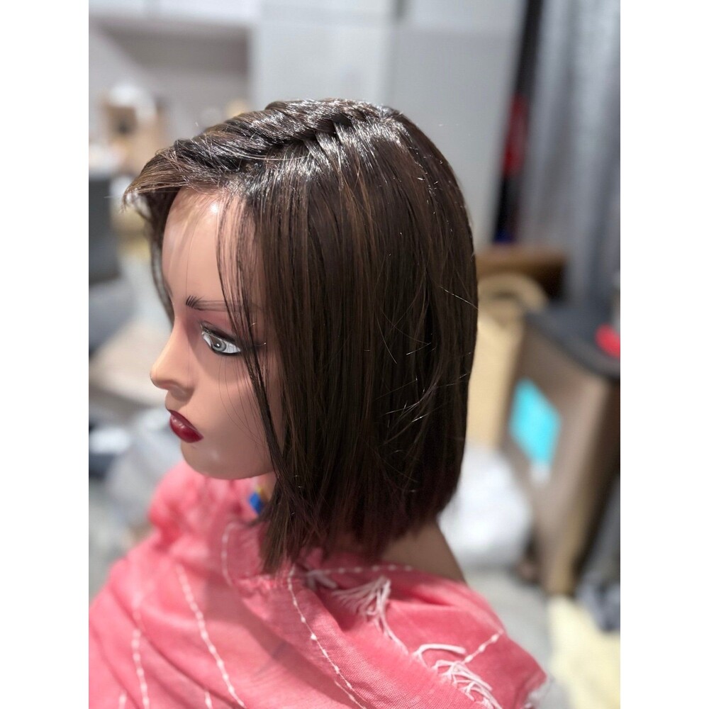 Elle Wille “Lia 2” mono Wig in color Coffee Brown Rooted 6.8.4. New